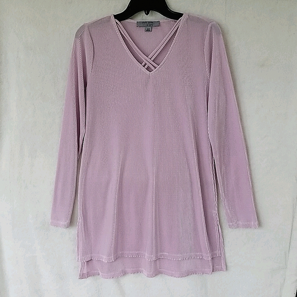 NWT Ruff Hewn GREY Shimmery Pink Tunic